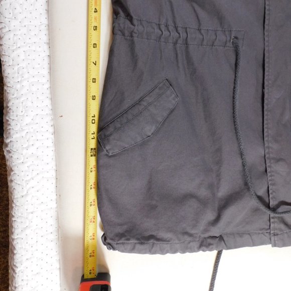 Pleione Women's Dark Gray Military Vest Size L - Picture 8 of 14